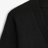 IBEN ATARI RIB CARDIGAN - Black