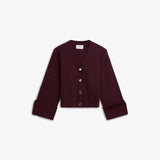 IBEN ATARI RIB CARDIGAN - Burgundy