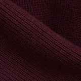 IBEN ATARI RIB CARDIGAN - Burgundy