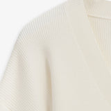 IBEN ATARI RIB CARDIGAN - Offwhite