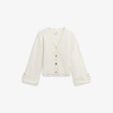 IBEN ATARI RIB CARDIGAN - Offwhite
