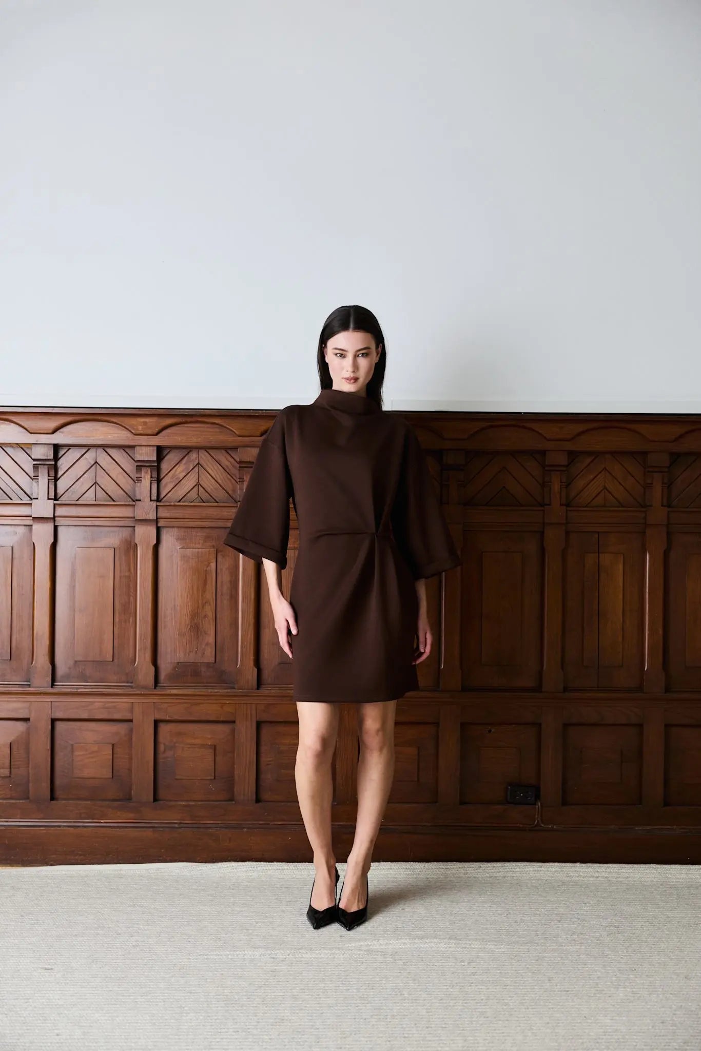 IBEN ELLE DRESS - Cocoa Brown Iben IBEN ELLE DRESS - Cocoa Brown Iben