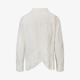IBEN FRINGE SHIRT - White