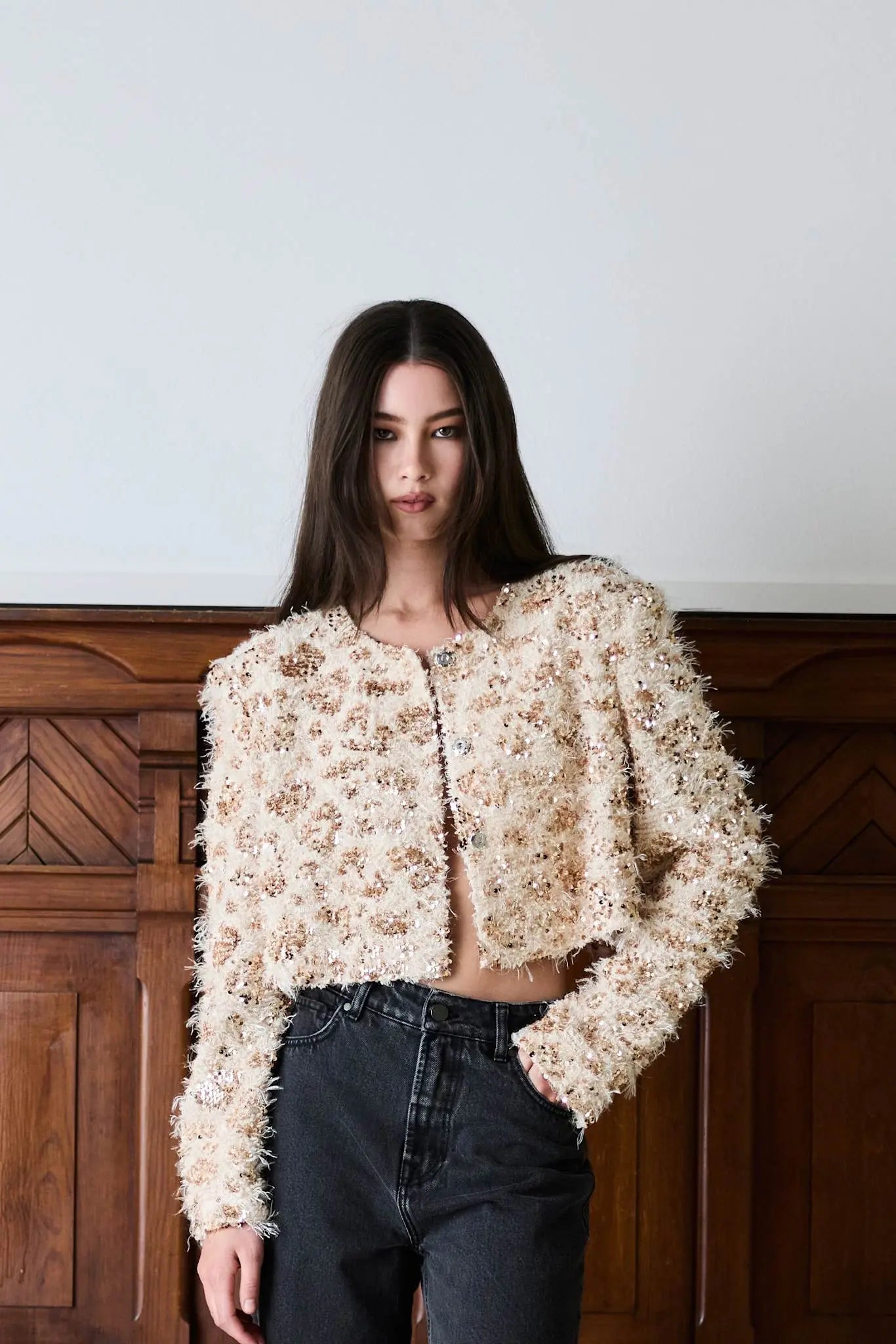 IBEN GLITZ JACKET Cream – Iben - Main Image