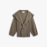 IBEN SERGE CARDIGAN - Taupe