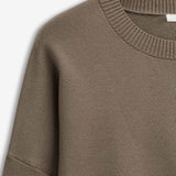 IBEN SERGE ROUNDNECK SWEATER - Taupe