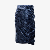 SHINE SKIRT VELOUR - Ashy Blue