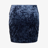SHINE SKIRT VELOUR - Ashy Blue