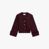 IBEN ATARI RIB CARDIGAN - Burgundy