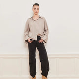 IBEN ATARI SHIRT - Beige Stripe
