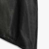 Asymmetric Leather Skirt - Black