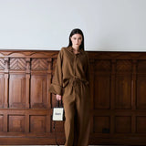 IBEN ATARI LINEN SHIRT - Chestnut Brown