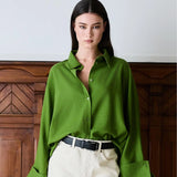 IBEN ATARI LINEN SHIRT - Leaf Green