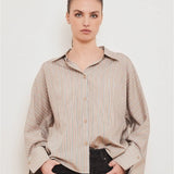 IBEN ATARI SHIRT - Beige Stripe