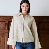 IBEN ATARI SHIRT - Oat Stripe