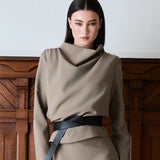 IBEN BEVERLY TOP - Taupe Grey