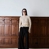 IBEN TIDE LINEN PANTS - Ink Black