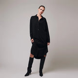 IBEN DIMO SHIRT DRESS - Black