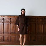 IBEN ELLE DRESS - Cocoa Brown