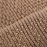 IBEN EMBELLISH BEANIE - Brown