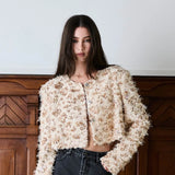 Iben Glitz jacket - Cream