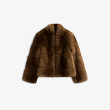 POSH SHORT COAT - Dk Brown
