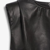 IBEN SUNSET LEATHER TOP - Espresso Brown