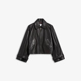 IBEN ZEPHYR LEATHER JACKET - Espresso Brown