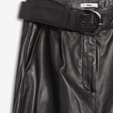 IBEN ZEPHYR LEATHER PANTS - Espresso Brown