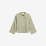 IBEN ATARI SHIRT - Sage Stripe