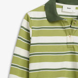 IBEN GRIT PIQUE SWEATER - Leaf Stripe