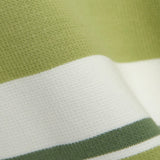 IBEN GRIT PIQUE SWEATER - Leaf Stripe