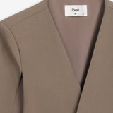 IBEN BEVERLY CAPE - Taupe Grey