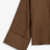 IBEN ATARI LINEN SHIRT - Chestnut Brown