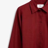 IBEN ATARI LINEN SHIRT - Rust Red