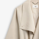IBEN ATARI OVERSIZED TRENCHCOAT - Dove White