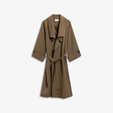 IBEN ATARI OVERSIZED TRENCHCOAT - Khaki Brown