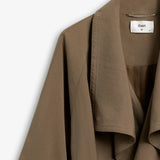 IBEN ATARI OVERSIZED TRENCHCOAT - Khaki Brown