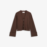 IBEN ATARI RIB CARDIGAN - Walnut Brown
