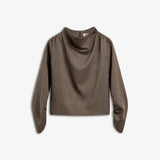 IBEN BEVERLY STRUCTURED TOP - Mole Stripe