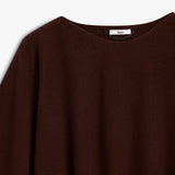 IBEN ENZO MERINO PONCHO - Cocoa Brown