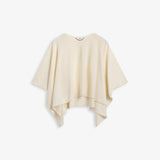 IBEN ENZO MERINO PONCHO - Ivory White