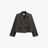 IBEN GAIA STRUCTURED BLAZER - Espresso Brown