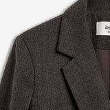 IBEN GAIA STRUCTURED BLAZER - Espresso Brown
