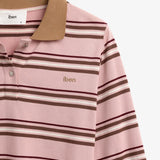 IBEN GRIT PIQUE SWEATER - Blush Stripe