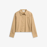 Lume Shirt - Cognac Stripe