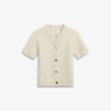 IBEN MONTY SS CARDIGAN - Ivory White