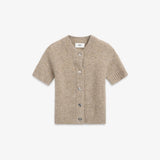 IBEN MONTY SS CARDIGAN - Stone Sand