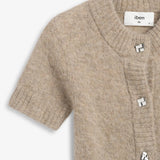 IBEN MONTY SS CARDIGAN - Stone Sand