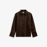 IBEN RIFT DENIM OVERSHIRT - Cocoa Brown